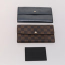 LOUIS VUITTON Bulgari Damier Vernis Epi Portemonnee PVC 7 Set Wit Blauw Auth BA13273-13