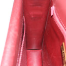 CARTIER Must Line Shoulder Bag Leather Bordeaux Gold Auth BA13274-19