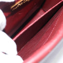 CARTIER Must Line Shoulder Bag Leather Bordeaux Gold Auth BA13274-22
