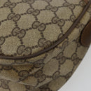 GUCCI GG Supreme Web Sherry Line Tasche PVC Beige Gold 56 02 032 Auth BA13275-11
