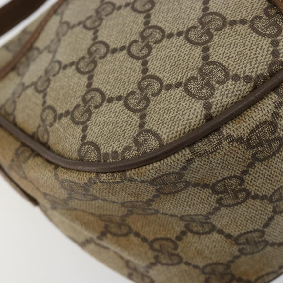 GUCCI GG Supreme Web Sherry Line Tasche PVC Beige Gold 56 02 032 Auth BA13275