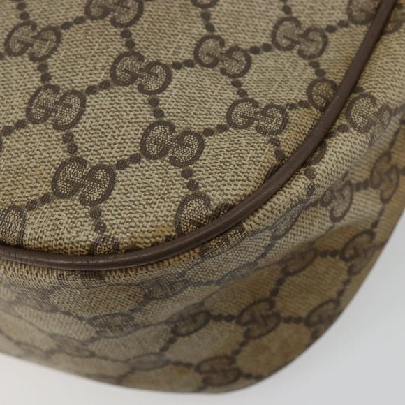 GUCCI GG Supreme Web Sherry Line Tasche PVC Beige Gold 56 02 032 Auth BA13275