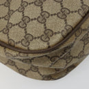 GUCCI GG Supreme Web Sherry Line Tasche PVC Beige Gold 56 02 032 Auth BA13275-14