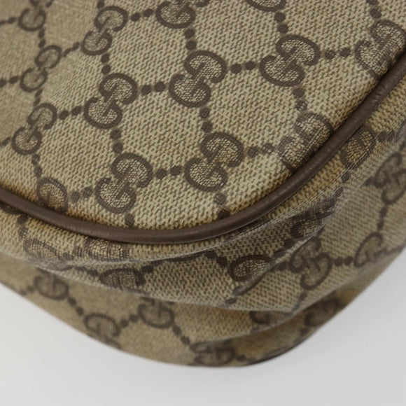 GUCCI GG Supreme Web Sherry Line Tasche PVC Beige Gold 56 02 032 Auth BA13275