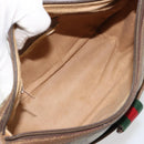 GUCCI GG Supreme Web Sherry Line Tasche PVC Beige Gold 56 02 032 Auth BA13275-18