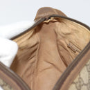 GUCCI GG Supreme Web Sherry Line Tasche PVC Beige Gold 56 02 032 Auth BA13275-20
