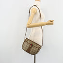 GUCCI GG Supreme Web Sherry Line Tasche PVC Beige Gold 56 02 032 Auth BA13275-25