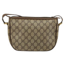 GUCCI GG Supreme Web Sherry Line Tasche PVC Beige Gold 56 02 032 Auth BA13275-3