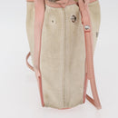 BALENCIAGA Navy Cabas S Tote Bag Canvas Leather Beige Silver 390346 Auth BA13276-4