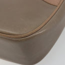 Salvatore Ferragamo Vala Shoulder Bag Leather Beige Gold Auth BA13281-11