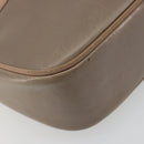 Salvatore Ferragamo Vala Shoulder Bag Leather Beige Gold Auth BA13281-12