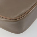 Salvatore Ferragamo Vala Shoulder Bag Leather Beige Gold Auth BA13281-14