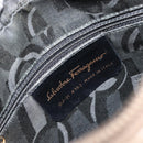 Salvatore Ferragamo Vala Shoulder Bag Leather Beige Gold Auth BA13281-17