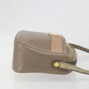 Salvatore Ferragamo Vala Shoulder Bag Leather Beige Gold Auth BA13281-4