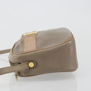 Salvatore Ferragamo Vala Shoulder Bag Leather Beige Gold Auth BA13281-5