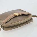 Salvatore Ferragamo Vala Shoulder Bag Leather Beige Gold Auth BA13281-6