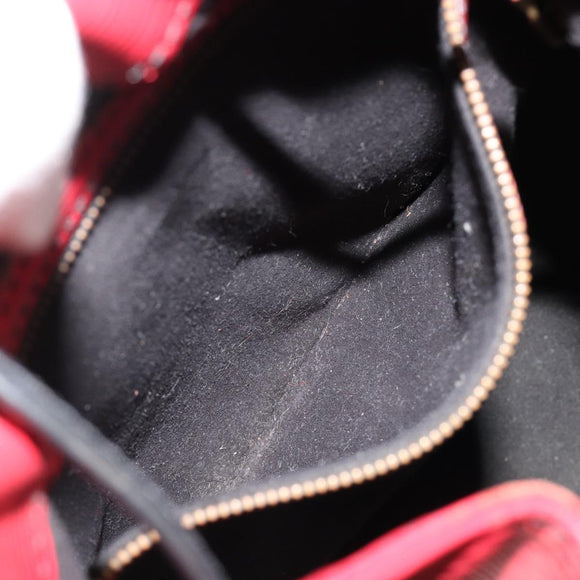 LOUIS VUITTON Epi Petit Noe Bag Bicolor Black Red M44172 LV Auth BA13282