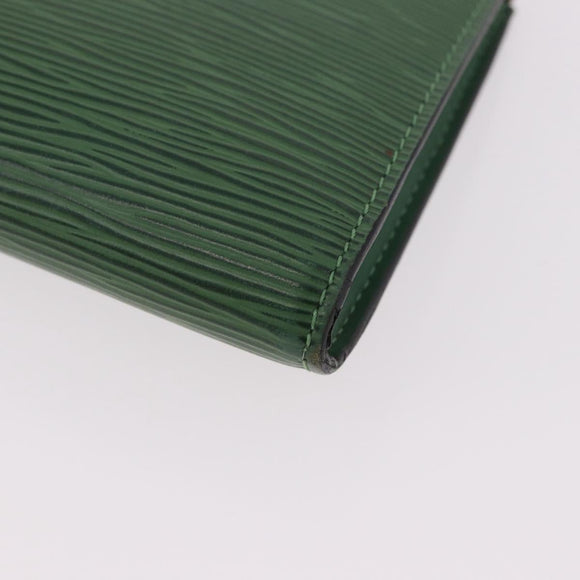 LOUIS VUITTON Epi Pochette Accessoires Pouch Green M52984 LV Auth BA13285