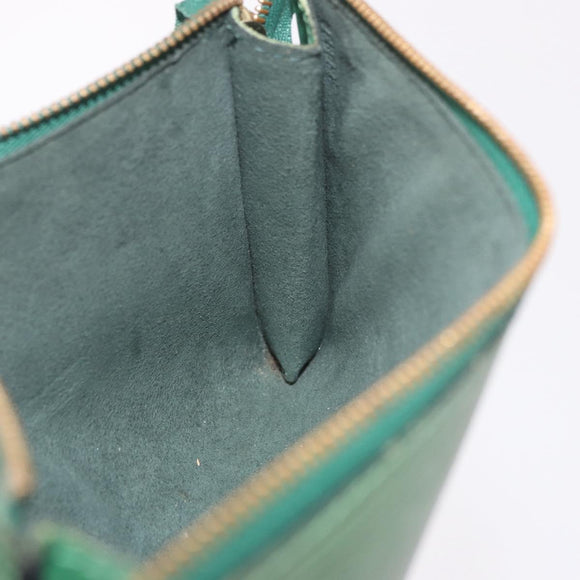 LOUIS VUITTON Epi Pochette Accessoires Pouch Green M52984 LV Auth BA13285