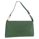 LOUIS VUITTON Epi Pochette Accessoires Pouch Green M52984 LV Auth BA13285-1