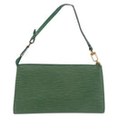 LOUIS VUITTON Epi Pochette Accessoires Pouch Green M52984 LV Auth BA13285-2