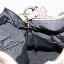 Salvatore Ferragamo Gancini Hand Bag Leather 2way Gold Silver Auth BA13286-21