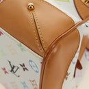 LOUIS VUITTON Monogram Multicolore Claudia Handtasche Weiß M40193 Auth BA13291SAV-15