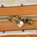 LOUIS VUITTON Monogram Multicolore Claudia Handtasche Weiß M40193 Auth BA13291SAV-19