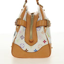 LOUIS VUITTON Monogram Multicolore Claudia Handtasche Weiß M40193 Auth BA13291SAV-4