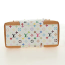LOUIS VUITTON Monogram Multicolore Claudia Handtasche Weiß M40193 Auth BA13291SAV-5