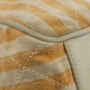 CHANEL Matelasse Ketten-Schultertasche Canvas Beige Gold CC Auth BA13294M-18
