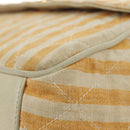 CHANEL Matelasse Ketten-Schultertasche Canvas Beige Gold CC Auth BA13294M-19