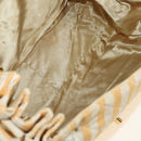 CHANEL Matelasse Ketten-Schultertasche Canvas Beige Gold CC Auth BA13294M-10