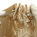 CHANEL Matelasse Ketten-Schultertasche Canvas Beige Gold CC Auth BA13294M-28