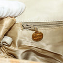 CHANEL Matelasse Ketten-Schultertasche Canvas Beige Gold CC Auth BA13294M-29