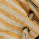CHANEL Matelasse Ketten-Schultertasche Canvas Beige Gold CC Auth BA13294M-7
