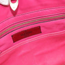 VALENTINO Studs Tote Bag Leather 2way Pink Gold Auth BA13295-19