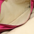 VALENTINO Studs Tote Bag Leather 2way Pink Gold Auth BA13295-12