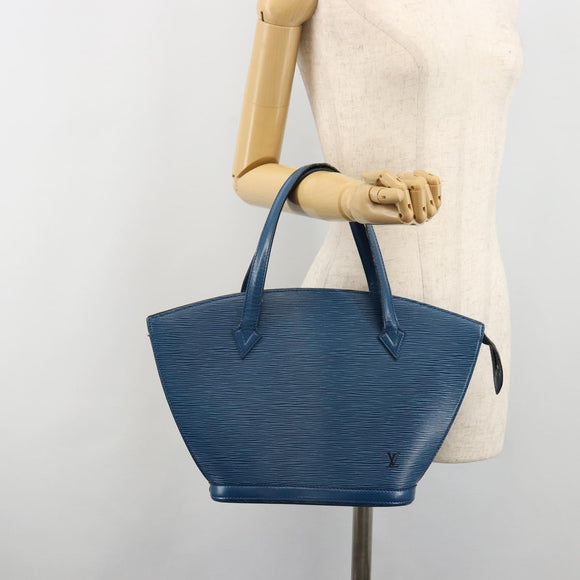LOUIS VUITTON Epi Saint Jacques Shoulder Bag Blue M52275 LV Auth BA13296
