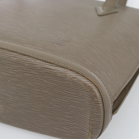 LOUIS VUITTON Epi Lussac Umhängetasche Grau Piment M5228C LV Auth BA13297