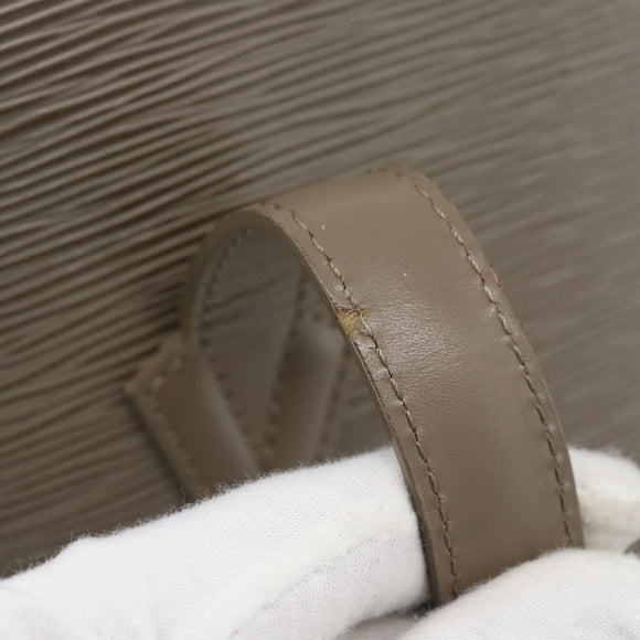 LOUIS VUITTON Epi Lussac Umhängetasche Grau Piment M5228C LV Auth BA13297