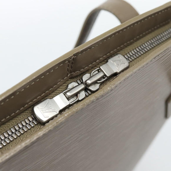 LOUIS VUITTON Epi Lussac Umhängetasche Grau Piment M5228C LV Auth BA13297