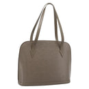 LOUIS VUITTON Epi Lussac Umhängetasche Grau Piment M5228C LV Auth BA13297-1