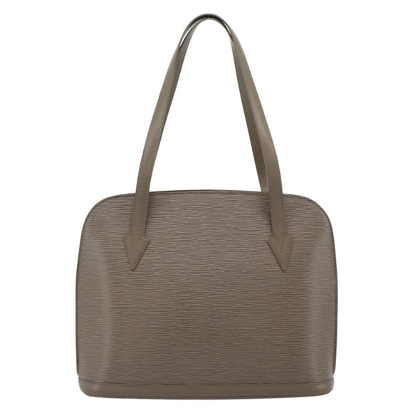 LOUIS VUITTON Epi Lussac Umhängetasche Grau Piment M5228C LV Auth BA13297