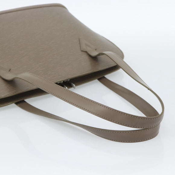 LOUIS VUITTON Epi Lussac Umhängetasche Grau Piment M5228C LV Auth BA13297
