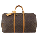 LOUIS VUITTON Monogram Keepall 50 Boston Bag M41426 LV Auth BA13298A-13