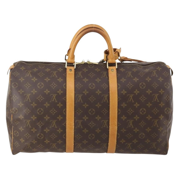 LOUIS VUITTON Monogram Keepall 50 Boston Bag M41426 LV Auth BA13298A
