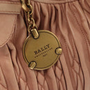 BALLY Tote Bag Leather Pink Auth BA1330-15
