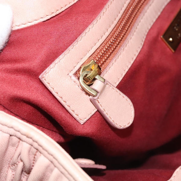 BALLY Tote Bag Leather Pink Auth BA1330