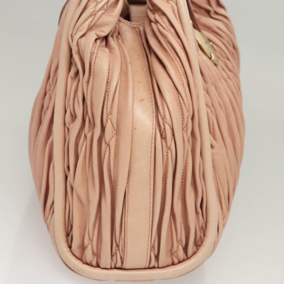 BALLY Tote Bag Leather Pink Auth BA1330